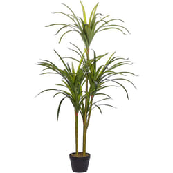 Beliani - Plante Fleur Artificielle Dracaena Anita 147 cm de Hauteur avec Pot Inclus Look Très Naturel et Décoratif Ajout Idéal pour Maison ou Bureau