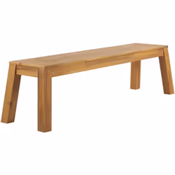Banc d'extérieur. Rehaussez le style de votre jardin avec ce banc rustique d'inspiration moderne. Ses lignes épurées et sa fo ...