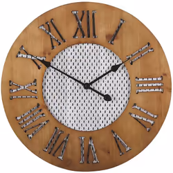 Horloge murale avec chiffres romains de style industriel. Cette horloge murale d'inspiration rétro est un ajout splendide à t ...