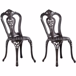 Sièges d'extérieur. À la fois élégant et pratique, cet ensemble de 2 chaises d'extérieur sera un ajout splendide à pratiqueme ...