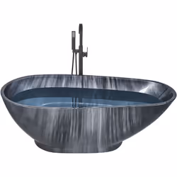 Baignoire centrale. Donnez une nouvelle dimension à votre salle de bains avec cette merveilleuse baignoire pantoufle. Grâce à ...