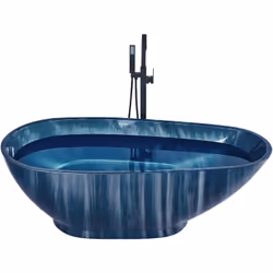 Baignoire centrale. Donnez une nouvelle dimension à votre salle de bains avec cette merveilleuse baignoire pantoufle. Grâce à ...