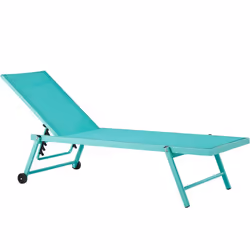 Transat de jardin avec dossier réglable. Installez-vous confortablement sur cette chaise longue et détendez-vous dans votre j ...