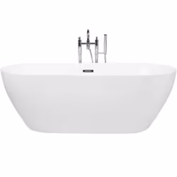 Baignoire centrale. Conçue pour l'expérience ultime du bain à bulles, cette baignoire ovale répondra à vos besoins, alliant u ...