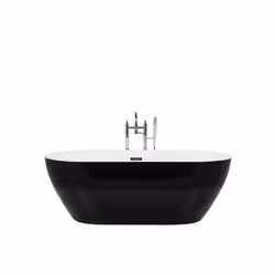 Baignoire ilot 160 cm en acrylique noir CARRERA