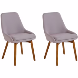 2 chaises de salle à manger rembourrées au style rétro. Cet ensemble de 2 chaises rembourrées s’adaptera à merveille avec n'i ...