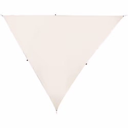 Toile d'ombrage tendue en forme de triangle. Créez de l'ombre sur votre balcon ou votre terrasse et profitez des journées ens ...