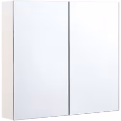 Armoire à miroir de salle de bain chic. Par sa conception simple et sans poignet, cette armoire s'adapte à de nombreux concep ...