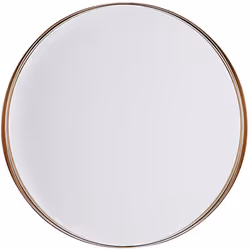 Miroir mural rond de couleur cuivrée au style moderne. Ce miroir mural rond est idéal pour apporter de la lumière et ajouter  ...