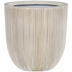 Cache-pot décoratif rond au style scandinave pour intérieur et extérieur. Grâce à sa surface texturée, ce cache-pot est un vé ...