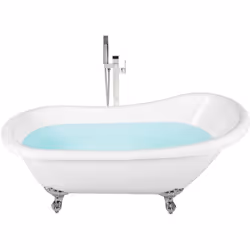 Baignoire centrale. Cette élégante baignoire en îlot est parfaite pour des bains apaisants. Les lignes doucement inclinées su ...