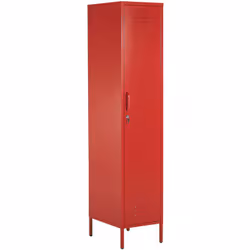Vestiaire de rangement en acier au style industriel. La construction stable et soudée en acier et la porte battante verrouill ...