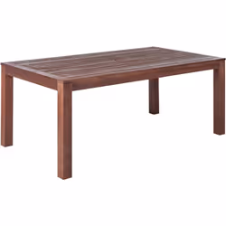 Table d'extérieur. Ajoutez du style à votre déco extérieure. Cette table de repas de jardin peut confortablement accueillir j ...