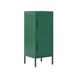 Armoire 2 portes en acier vert HURON