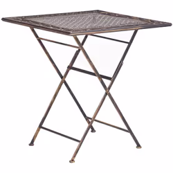 Table pliante en métal pour 2 personnes. Apportez une touche de romantisme et prenez votre petit-déjeuner sur votre balcon gr ...