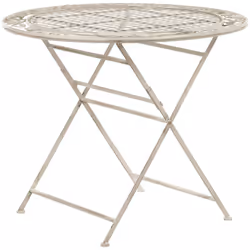 Table d'extérieur. Une table ronde de type bistrot qui saura ajouter à votre balcon ou terrasse une touche de style provençal ...