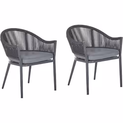 Fauteuils bas. Élégantes et spacieuses, ces chaises de jardin sont un complément parfait à tout extérieur contemporain, tradi ...