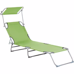 Bain de soleil avec pare-soleil. Profitez des journées ensoleillées dans votre jardin, sur votre patio ou au bord d'une pisci ...