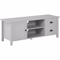 Meuble TV au style scandinave et rustique avec tiroirs et porte. Un meuble TV classique qui trouvera sa place dans chaque sal ...