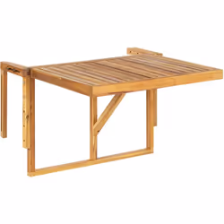 Table d'extérieur. Cette table suspendue est une solution astucieuse pour tous ceux et celles qui cherchent à aménager leur p ...