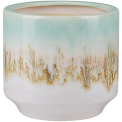 Beliani - Grand Vase Décoratif à Fleurs en Céramique Multicolore 45 cm de Hauteur Accessoire Tendance pour Salon ou Chambre Moderne et Boho