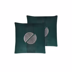 Lot de 2 coussins en velours 45 x 45 cm vert CEROPEGIA
