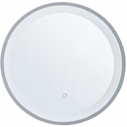 Miroir de salle de bain rond avec lumières LED. Décoration de bon goût et accessoire de salle de bains utile en un. Ce miroir ...