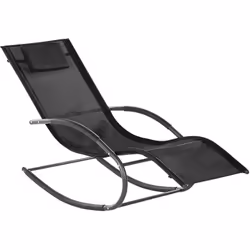 Bain de soleil à bascule noir. Distinguée par son design dynamique contemporain, cette chaise longue sera le point de mire de ...