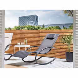 Transat à bascule - BELIANI - CARANO II - Gris - Design moderne et ergonomique