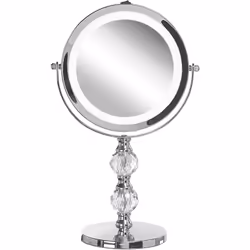 Miroir pivotant double-face avec éclairage LED. Ce miroir pivotant est à la fois pratique et décoratif et sera parfait pour c ...
