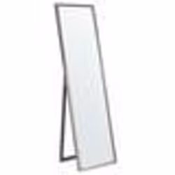 Miroir sur pied rectangulaire 40 x 140 cm argenté TORCY
