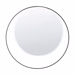 Miroir en métal rond ø 50 cm noir AGDE