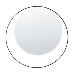 Miroir en métal rond ø 50 cm noir AGDE