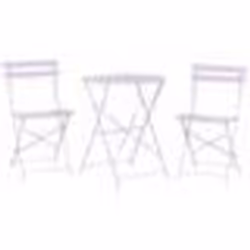 Ensemble bistrot avec table et 2 chaises violet FIORI