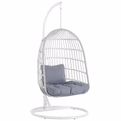 Fauteuil œuf suspendu. Et si vous pouviez vous détendre n'importe où, dans n'importe quelle pièce de la maison ou même à l'ex ...