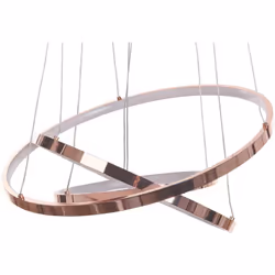 Lampe suspendue à 3 cercles avec lumières LED intégrées. Ajoutez une touche de glamour à votre salon ou votre salle à manger  ...
