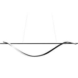 Lampe Suspendue avec Éclairage led au Design Original en Acier Noir Bordi
