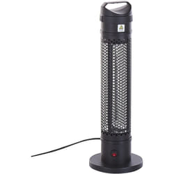 Beliani - Chauffage Électrique Autoportant Pour Extérieur 1000 w en Aluminium et Synthétique Noir Bromo