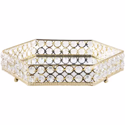 Plateau décoratif chic et glamour. Ce plateau chic est un accessoire à la fois pratique et décoratif pour tout intérieur glam ...