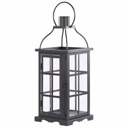 Lanterne cuivrée classique 34 cm. Avec ses lignes claires, cette lanterne classique s'intégrera parfaitement au décor de chaq ...