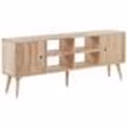 Meuble TV en bois clair 145 x 59 cm CHANDLER