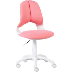 Beliani - Chaise de Bureau pour Enfant Pivotante et Réglable en Polyester Rose Marguerite
