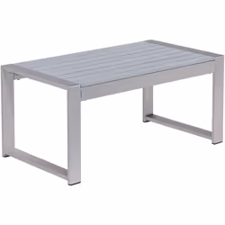 Table d'extérieur. Cette table basse est un ajout pratique à tout espace de vie extérieur contemporain. Son design minimalist ...