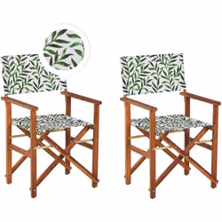 Fauteuils metteur en scène avec 2 toiles de remplacement. Conçues dans un style traditionnel intemporel, ces jolies chaises c ...