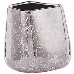 Vase décoratif en céramique 20 cm argenté CIRTA