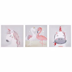 Ensemble de décorations murales imprimées pour enfants. Cet ensemble de toiles artistiques est un excellent complément à tout ...