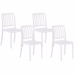 Sièges d'extérieur. Profitez du soleil dans votre jardin ou sur le balcon avec cet ensemble de chaises. Fabriquées en plastiq ...