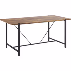 Table moderne avec base en métal. Retouchez le design de votre salle à manger avec cette table d'inspiration industrielle. Le ...