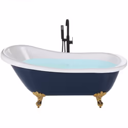 Baignoire centrale. Cette élégante baignoire en îlot est parfaite pour des bains apaisants. Les lignes doucement inclinées su ...