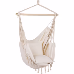 Fauteuil suspendu. Ce fauteuil suspendu fonctionnel est idéal pour tout porche ou salon. Le siège est fabriqué en tissu résis ...